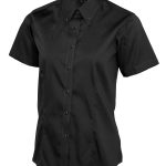 Ladies Pinpoint Oxford Half Sleeve Shirt